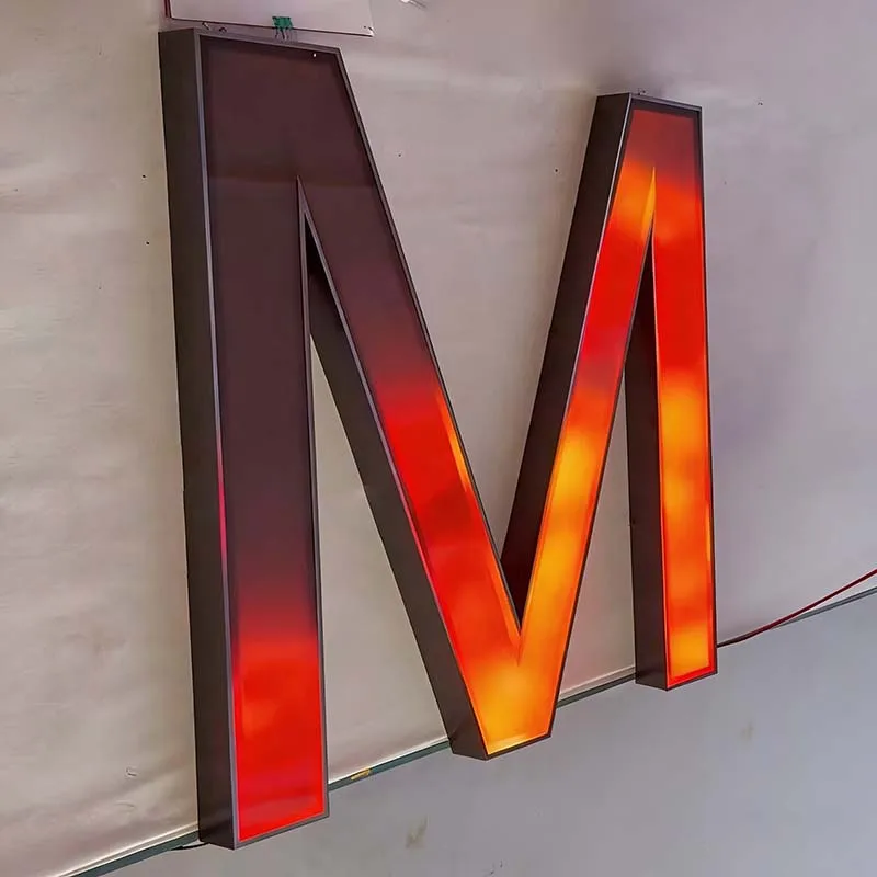 stainless-rgb-letters real project